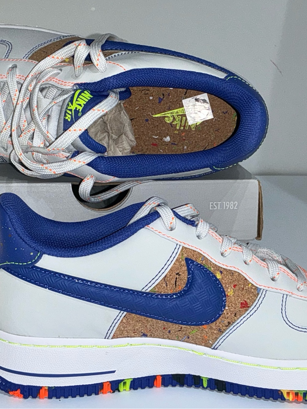 8.5W Nike Air Force 1 LV8 BG "Playground  sneakers causal workwear gym athletic